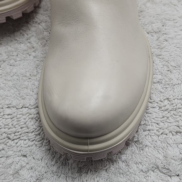 ECCO TREDTRAY COLOR LIMESTONE VELCRO STRAPS ZIPPER MOTO FASHION BOOT WOMEN'S 40 - Picture 6 of 16